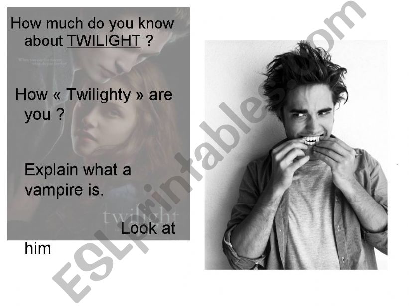 Discussion over TWILIGHT ^^ powerpoint
